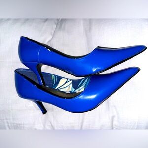 Vintage Torrid Cobalt Mid Height Heels